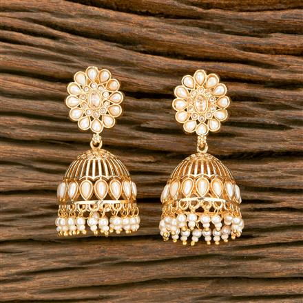 Antique Jhumki With Gold Plating
