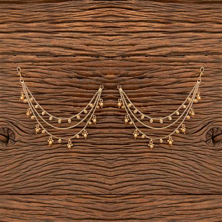 Antique Moti Ear Chain With Gold Plating