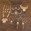 Antique Classic Bridal Sets With Matte Gold Plating