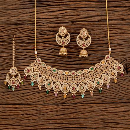 Antique Pearl Necklace With Gold Plating