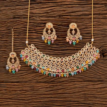 Antique Pearl Necklace With Gold Plating