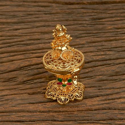 Antique Classic Sindoor Box With Gold Plating