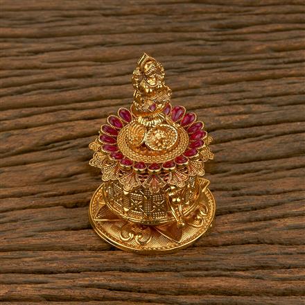 Antique Classic Sindoor Box With Gold Plating