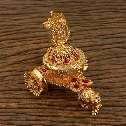 Antique Classic Sindoor Box With Gold Plating