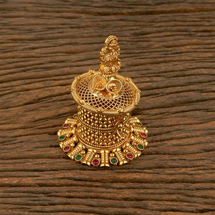 Antique Classic Sindoor Box With Gold Plating