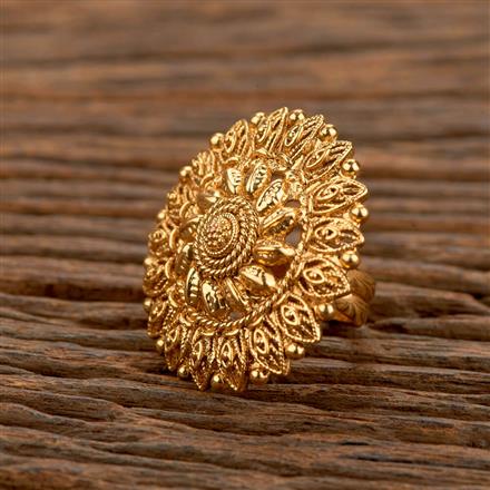 Antique Adjustable Ring With Gold Plating