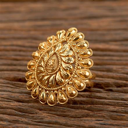 Antique Adjustable Ring With Gold Plating