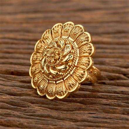 Antique Adjustable Ring With Gold Plating