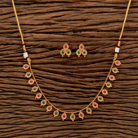 Antique Delicate Necklace With Gold Plating