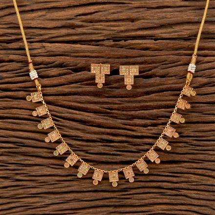 Antique Delicate Necklace With Gold Plating