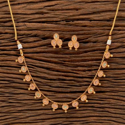 Antique Delicate Necklace With Gold Plating