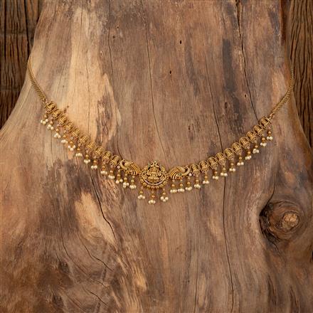 Antique Temple Belt With Matte Gold Plating