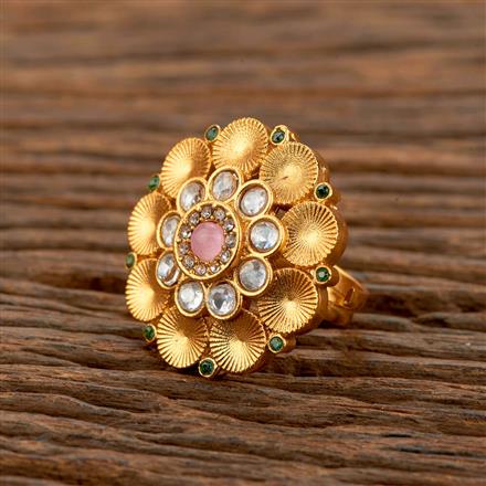 Antique Adjustable Ring With Gold Plating