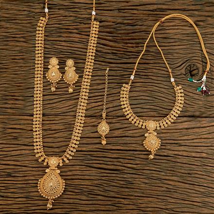 Antique Combo Necklace Set Set With Gold Plating