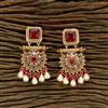 Antique Moti Earring With Gold Plating