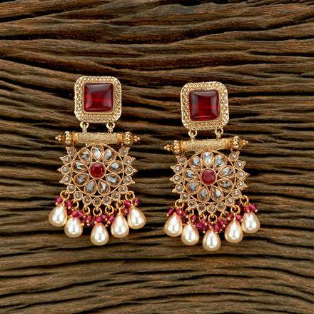 Antique Moti Earring With Gold Plating
