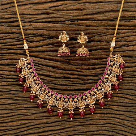 Antique South Indian Necklace With Gold Plating