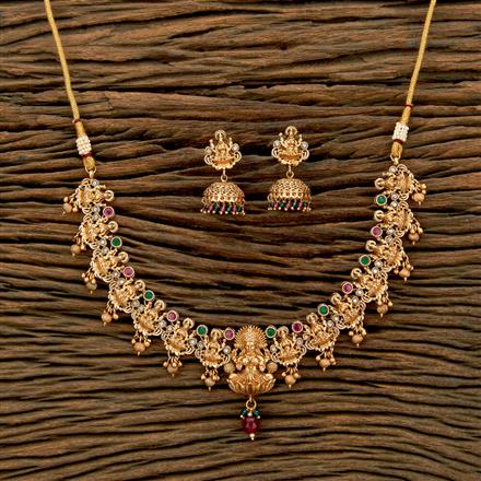 Antique Temple Necklace With Gold Plating
