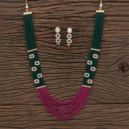 Antique Long Necklace With Gold Plating