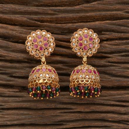 Antique Jhumki With Gold Plating