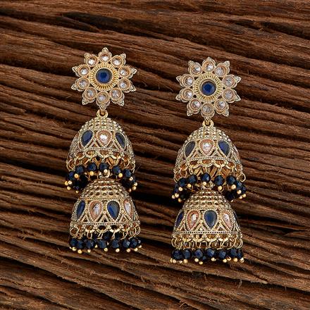 Antique Double Jhumki With Gold Plating