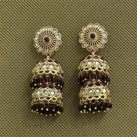 Antique Jhumki With Gold Plating