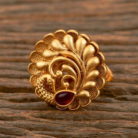 Buy Antique Peacock Ring With Matte Gold Plating 219220 Kanhai