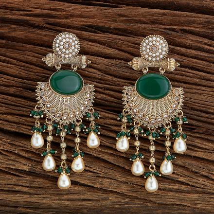 Antique Pearl Earring With Gold Plating