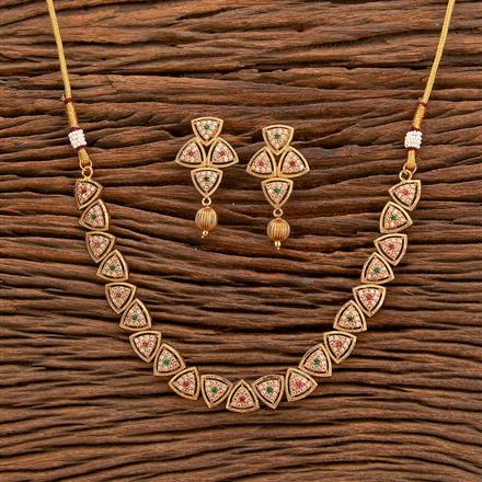 Antique Classic Necklace With Gold Plating