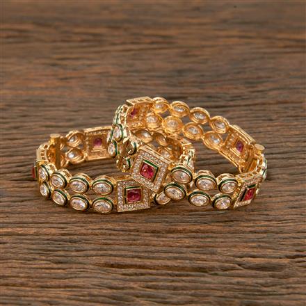 Antique Openable Bangles With Gold Plating