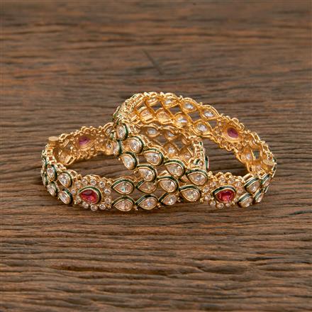 Antique Meenakari Bangles With Gold Plating