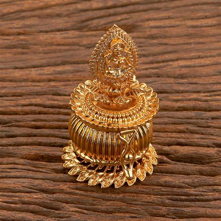 Antique Classic Sindoor Box With Gold Plating