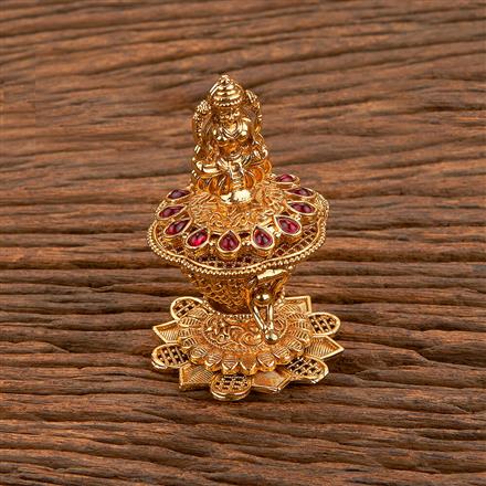 Antique Classic Sindoor Box With Gold Plating