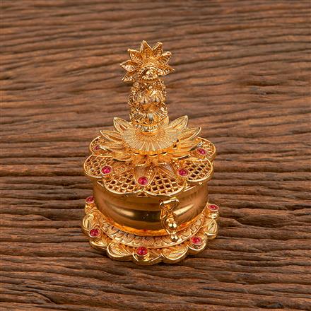 Antique Classic Sindoor Box With Gold Plating