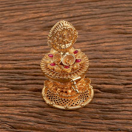 Antique Classic Sindoor Box With Gold Plating