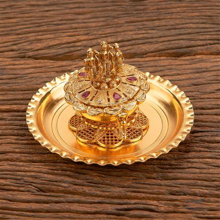 Antique Classic Sindoor Box With Gold Plating
