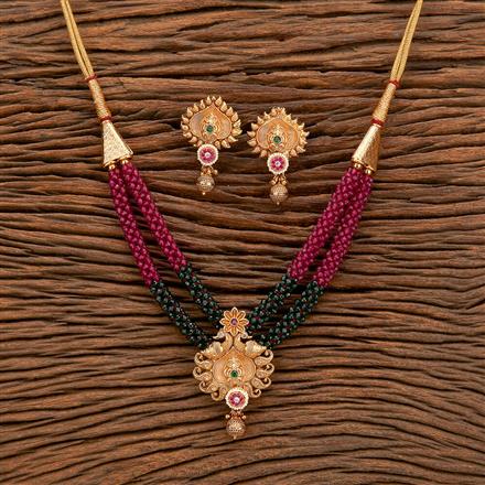 Antique Thushi Necklace With Gold Plating