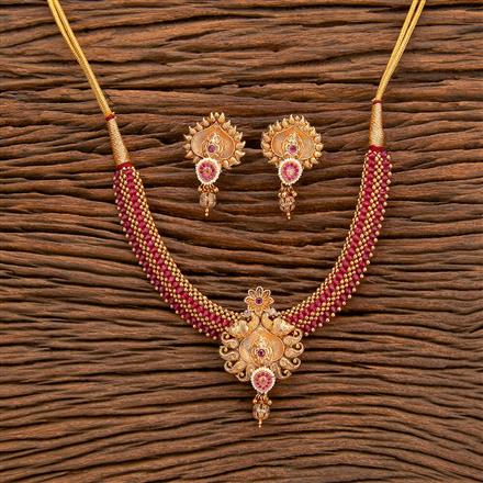 Antique Thushi Necklace With Gold Plating