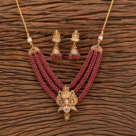 Antique Temple Necklace With Gold Plating