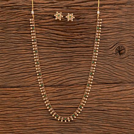 Antique Long Necklace With Gold Plating