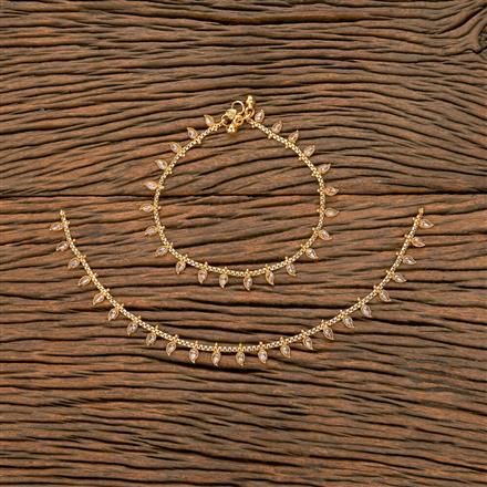 Antique Delicate Payal With Gold Plating