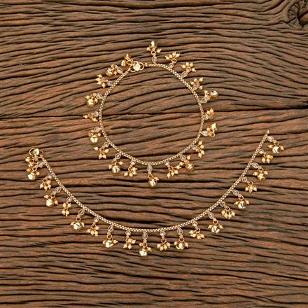 Antique Moti Payal With Gold Plating