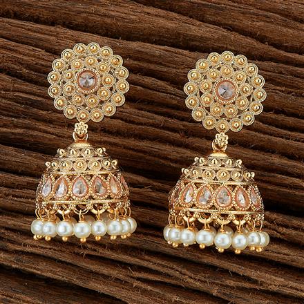 Antique Jhumki With Gold Plating