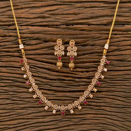Antique Classic Necklace With Gold Plating
