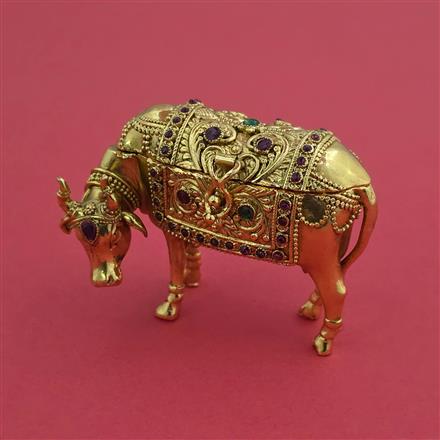 Antique Classic Sindoor Box with Gold Plating