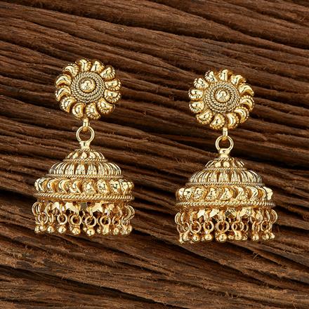 Antique Jhumki With Gold Plating