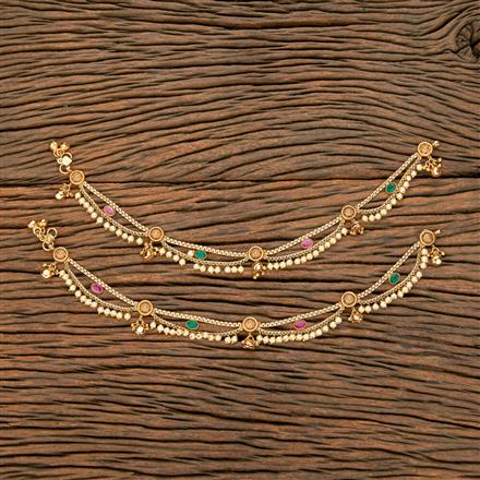 Antique Moti Payal With Gold Plating