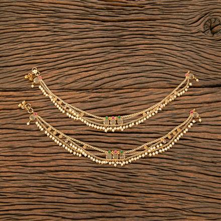 Antique Moti Payal With Gold Plating