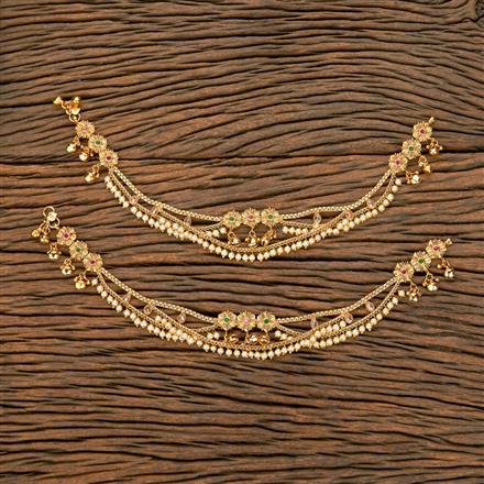 Antique Moti Payal With Gold Plating