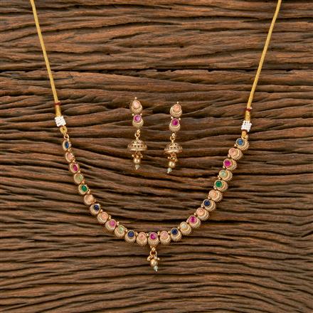 Antique Delicate Necklace With Gold Plating